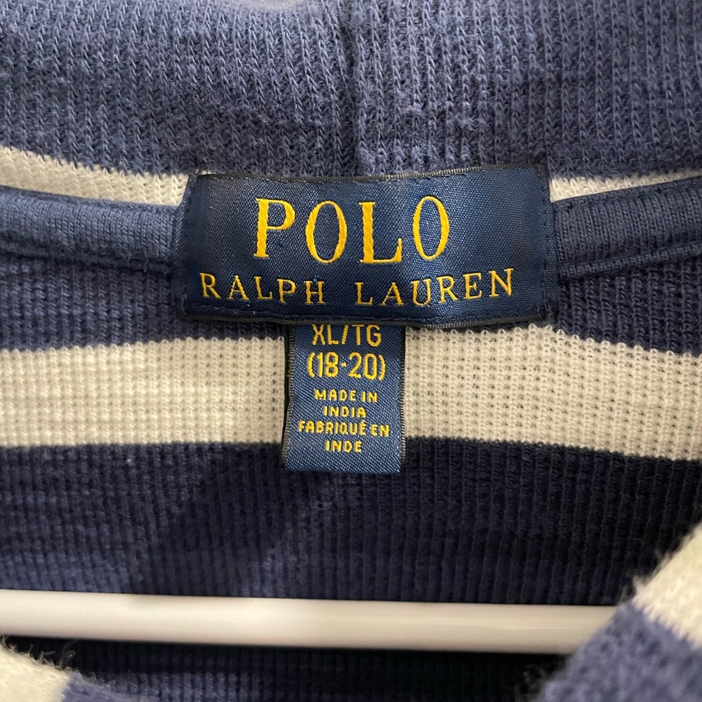 Polo, by Ralph Lauren hooded pullover shirt. XL - Picture 2 of 7